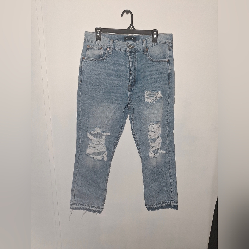 Aeropostale Blue Distressed Boyfriend Jeans